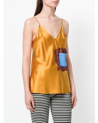 Золотой топ без рукавов от Tory Burch