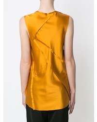 Золотой топ без рукавов от Uma Raquel Davidowicz