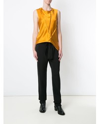 Золотой топ без рукавов от Uma Raquel Davidowicz