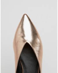 Золотые балетки от Asos