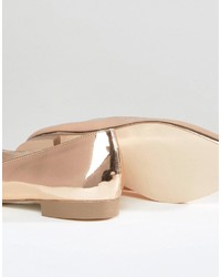 Золотые балетки от Asos