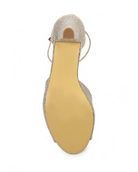 Золотые босоножки на каблуке от Dorothy Perkins