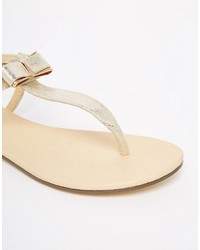 Женские золотые босоножки от Oasis