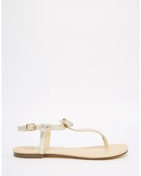 Женские золотые босоножки от Oasis
