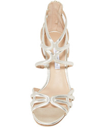 Женские золотые босоножки от Diane von Furstenberg