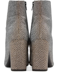 Золотые ботильоны от Saint Laurent