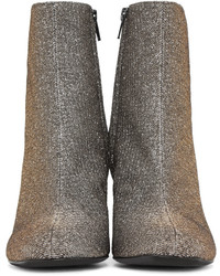 Золотые ботильоны от Saint Laurent