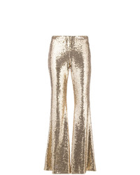 Золотые брюки-клеш с пайетками от P.A.R.O.S.H.