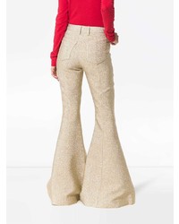 Золотые брюки-клеш от Rosie Assoulin