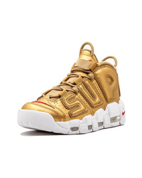 Мужские золотые высокие кеды от Nike