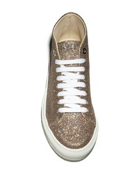 Женские золотые высокие кеды от Swear