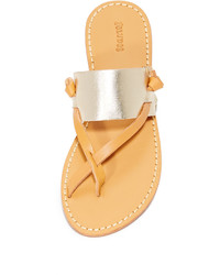 Золотые вьетнамки от Soludos