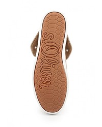 Женские золотые замшевые кеды от s.Oliver