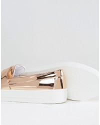 Женские золотые кеды от Asos