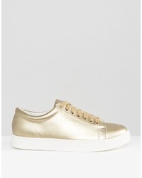 Женские золотые кеды от Daisy Street