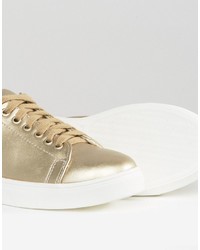 Женские золотые кеды от Daisy Street