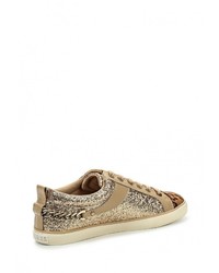 Женские золотые кеды от GUESS