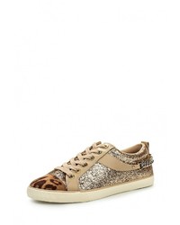 Женские золотые кеды от GUESS