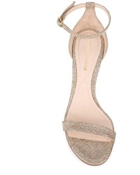 Женские золотые кожаные босоножки от Nicholas Kirkwood