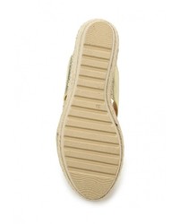 Женские золотые кожаные босоножки от Exquily