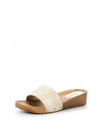 Женские золотые кожаные босоножки от Malien