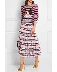 Женские золотые кожаные босоножки от Gucci