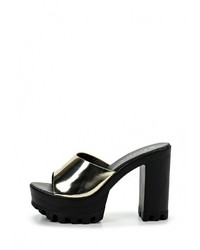 Женские золотые кожаные босоножки от Sweet Shoes