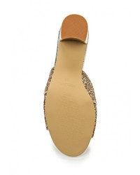 Женские золотые кожаные босоножки от Vivian Royal