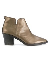 Золотые кожаные ботильоны от Fiorentini+Baker