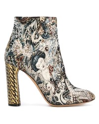 Золотые кожаные ботильоны от Casadei