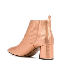 Золотые кожаные ботильоны от Marc Jacobs