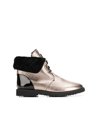 Женские золотые кожаные ботинки на шнуровке от Högl