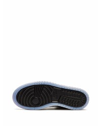 Мужские золотые кожаные высокие кеды от Jordan