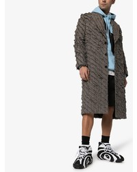 Мужские золотые кожаные высокие кеды от Reebok