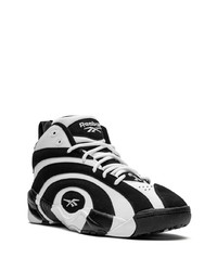 Мужские золотые кожаные высокие кеды от Reebok