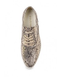 Женские золотые кожаные кеды от Instreet