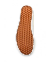 Женские золотые кожаные кеды от Vans