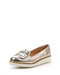 Женские золотые кожаные лоферы от Fiori&amp;Spine