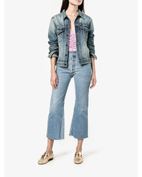 Женские золотые кожаные лоферы от Valentino