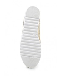 Женские золотые кожаные лоферы от Guapissima