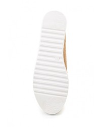 Женские золотые кожаные лоферы от Guapissima