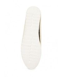 Женские золотые кожаные лоферы от Tom &amp; Eva