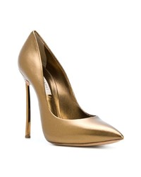 Золотые кожаные туфли от Casadei