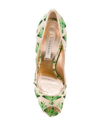 Золотые кожаные туфли от Casadei