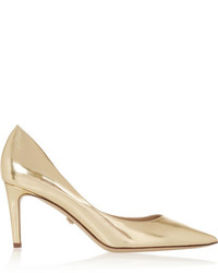 Золотые кожаные туфли от Diane von Furstenberg