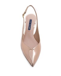 Золотые кожаные туфли от Stuart Weitzman