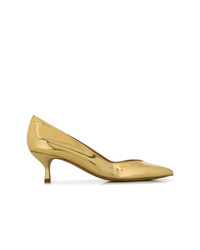 Золотые кожаные туфли от Golden Goose Deluxe Brand