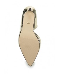 Золотые кожаные туфли от Ideal