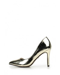 Золотые кожаные туфли от Ideal