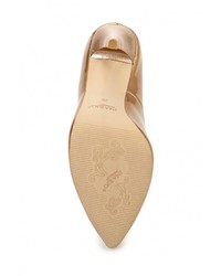 Золотые кожаные туфли от Inario